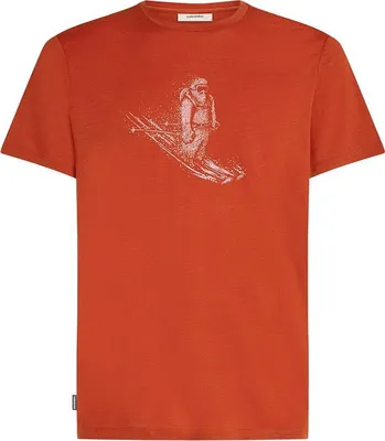 Produktbild von Herren-T-Shirt mit kurzen Ärmeln ICEBREAKER M MER 150 TECHLITE SS T SKIING YETI, agate Größe: M