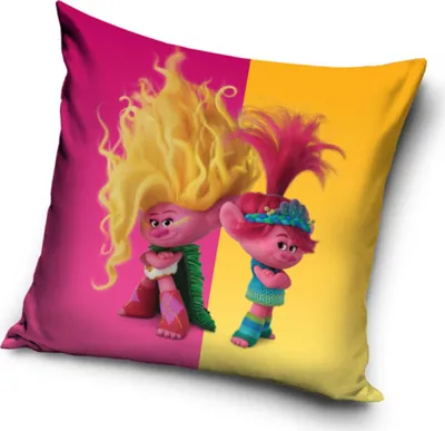 Produktbild von Trolls Kopfkissenbezug Prinzessin Poppy und Viva