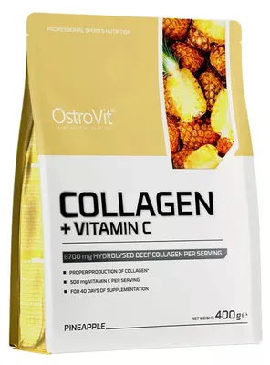 Produktbild von OstroVit Collagen + Vitamin C 400g  Ananas