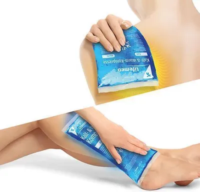 Produktbild von Lifemed Kalt-/Warm-Kompresse 290 x 120 mm blau