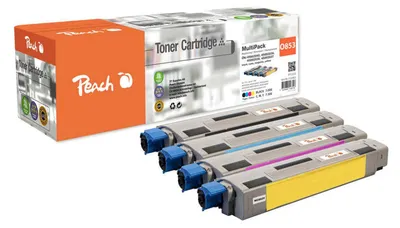 Produktbild von Peach Toner OKI MC853 O4586 MultiPack bk c m y kompatibel - Kompatibel - Tonereinheit