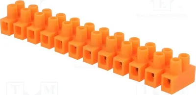 Productafbeelding van 1x Klemmenstrook, 400V, aantal polen: 12, draaddikte: 4 mm², aansluitcapaciteit: 32A, type: E.4032P