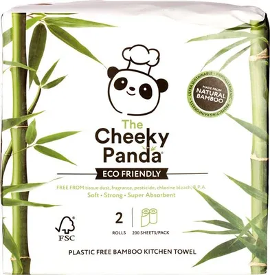 Productafbeelding van Cheeky Panda KeukenpapierBamboe (2 stuks)