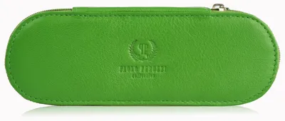 Produktbild von Leder Brillenetui Federmäppchen grün Paolo Peruzzi T-82-GR