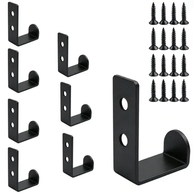 Imagen del producto de Juego de ganchos para colgar, de 8 piezas, de metal, color , para organizar