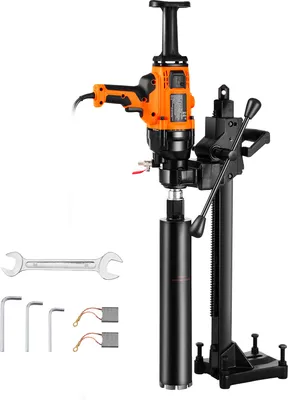Produktbild von SucceBuy Kernbohrmaschine, 0,8 - 6,3 Zoll Bohrdurchmesser, 2000 W, robustes Handgerät mit Ständer und Bohrer, Nass/Trocken, für Beton, Ziegel, Marmor