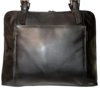 Produktbild von Leder Businesstasche GLASGOW Schwarz Rfid - Schutz Leitzordner Größe Reise Shopper