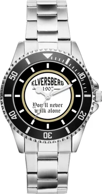 Produktbild von KIESENBERG Herrenuhr Armbanduhr Elversberg Geschenk Fan Artikel Zubehör Fanartikel Analog Quartz Uhr 21308