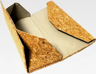 Produktbild von Brillenetui Hardcase aus Kork - Veganes Sonnenbrillenetui mit Magnetverschluss - Faltbares Etui für alle Größen, Robuster Schutz für Reisen und Alltag