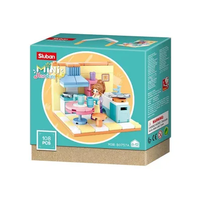 Produktbild von Sluban Puppenhaus Küche (107 Teile) Auslaufartikel Bausteine