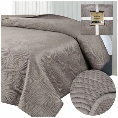 Produktbild von DOMAREX Tagesdecke Velvet 220x240 cm gesteppt beige