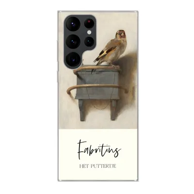 Produktbild von MuchoWow® Handyhülle Schutzhülle Hülle für Samsung Galaxy S22 Ultra Alte Meister - Der Stieglitz - Fabritius Silikon Softcase Handy Hülle - Abbildung