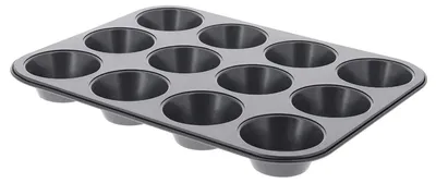 Productafbeelding van de Buyer 4843.00, Muffinblik, Rechthoekig, 220 °C, Zwart, Staal, Frankrijk