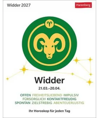 Image de Calendrier astrologique Bélier 2027 - Calendrier à effeuiller - Votre horoscope quotidien