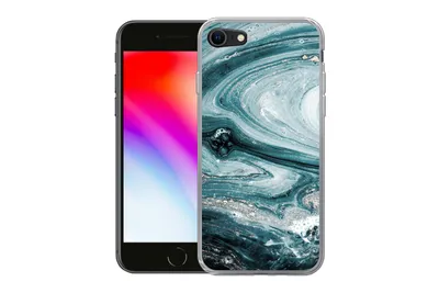 Produktbild von MuchoWow® Handyhülle Schutzhülle Hülle für iPhone SE 2022 Marmor - Mineralien - Naturstein Silikon Softcase Handy Hülle - Schutzhülle