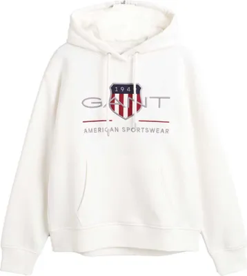 Image de Gant Archive Shield Sweat à capuche Blanc XL Femme Blanc XL