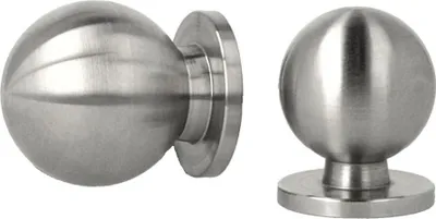 Produktbild von Möbelknopf Schubladenknopf Schrankgriff Türgriff aus massiv Edelstahl ø 25mm