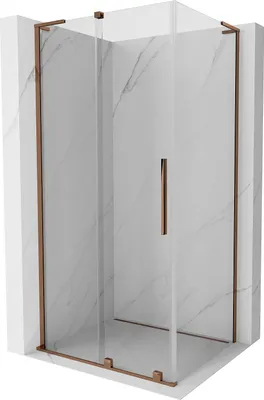 Produktbild von Mexen Velar L Duschkabine 100 x 120 cm, transparent, Roségold - 871-100-120-03-60