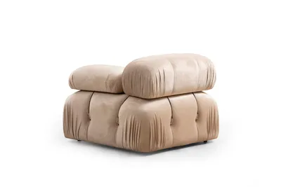 Obrázek produktu pro Hanah Home, Bubble- ARE1408, krémová, rozkládací pohovka, rám: Buková dřevotříska / dřevotříska