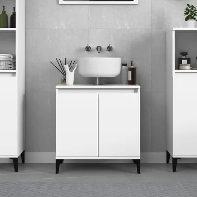 Zdjęcie produktu dla vidaXL Szafka podumywalkowa biała 58x33x60 cm materiał drewnopochodny