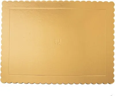 Immagine prodotto di Sottofondo per torta, rettangolare oro 40x30 cm