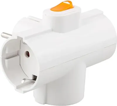Zdjęcie produktu dla Onlex Adapter gniazda 3-drożnego Biały Biały Jeden rozmiar