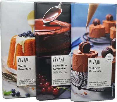 Obrázok produktu pre Čokoláda na varenie Vivani- 150g - Mliečna čokoláda 35%