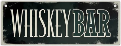 Produktbild von Whiskeybar Metallschild im Used-Look