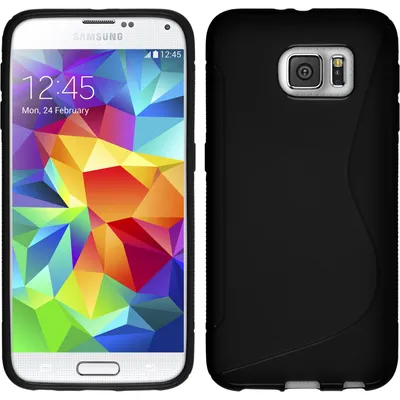 Produktbild von PhoneNatic Case kompatibel mit Samsung Galaxy S6 - schwarz Silikon Hülle S-Style Cover
