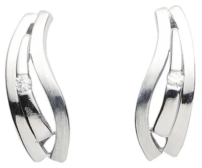 Produktbild von Miamar 05.2054 Damen Creolen Silber Zirkonia weiß
