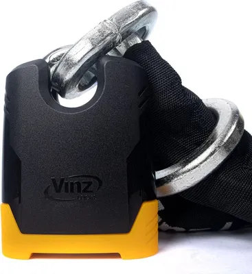Produktbild von VINZ Makalu Kettenschloss ø10,5mm | ART 4 Zertifikat | Motorrad Schloss Moped Schloss Roller & E-scooter | Motorradschloss Kette & Panzerschloss | 120-300 cm (Padlock)