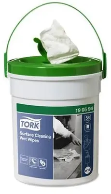 Obrázok produktu pre Tork 190594, Biela, 158 mm, 158 mm, 191 mm, 1,03 kg, 58 kusov