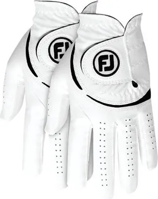 Obrázok produktu pre Footjoy Weathersof Golf (2 Pack) White/Black Ľavá ruka L Pánske rukavice