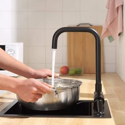 Productafbeelding van Famanu keukenkraan - 360° draaibaar, 180° kantelbaar, roestvrij staal