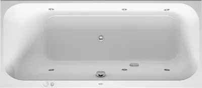 Produktbild von Duravit Whirlwanne Happy D.2 170x75cm, Jet, EB-Version, 1 RS li, we.