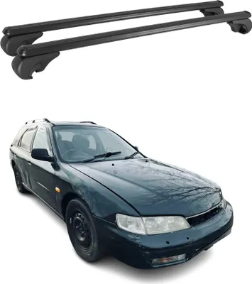 Produktbild von Dachträger für Honda Accord Aerodeck 1994-1997 Gepäckträger Aluminium Schwarz 2x