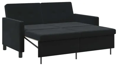 Obrázek produktu pro rozkládací pohovka vidaXL černá látka