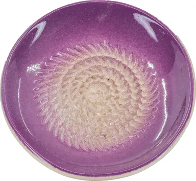 Produktbild von Kaladia Reibeteller Keramik Unifarben Lila - Durchmesser ca. 12cm - 801
