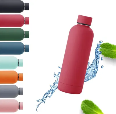 Produktbild von Trinkflasche aus Edelstahl in rot 0,5 L