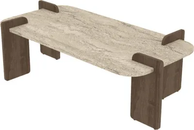 Produktbild von CALICOSY - Tisch mit abgerundeter Tischplatte L120 cm - ÉLIA