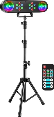 Produktbild von Bühnenscheinwerfer-Effekt, RGB-Dynamikprojektionen, Fernbedienung, schwarz, EU-Stecker