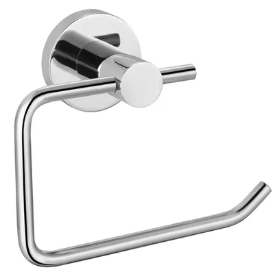 Image de Porte-papier hygiénique haut de gamme en acier inoxydable 304, à fixer au mur. Convient pour la salle de bains, la cuisine et les toilettes (chromé).