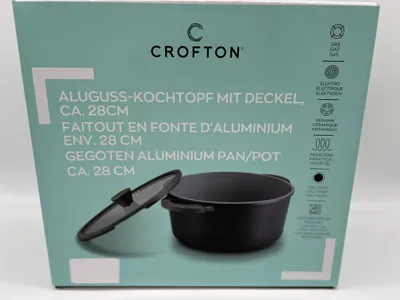 Produktbild von Crofton Aluguss Topf + Deckel Induktion 28 cm 6,8 Liter