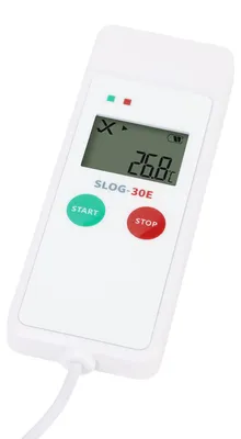 Obrázok produktu pre USB záznamník teploty s LCD displejom, kapacita 35 000 záznamov, výstup do PDF, externá sonda