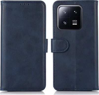 Produktbild von Mobigear Wallet  Xiaomi 13 Hülle Klapphülle Geldbörse - Blau