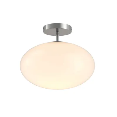 Produktbild von Lindby Deckenlampe Sonika, Ø 40 cm, nickelfarben, Glas, E27