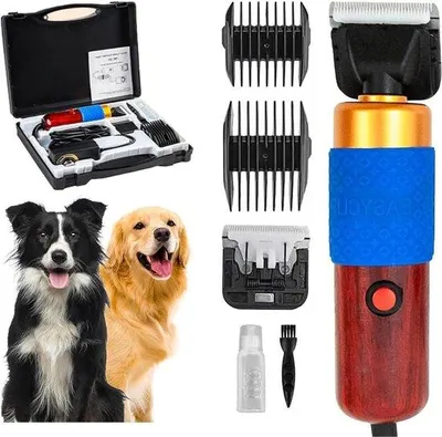 Image de Tondeuse professionnelle pour animaux de 200 W, câble de 3 m, 2 000-6 000 tr/min, pour chiens et chats