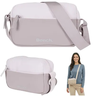 Produktbild von Umhängetasche klein Handtasche Damen Mädchen modisch modern Umhänger Tasche handbag small Schultergurt Bench 64224 2800 Style Nude Beige hell + Etui