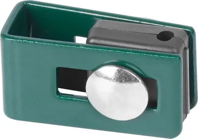 Image de Attache Strend Pro EUROSTANDARD U43, verte, RAL6005, pour panneau de cloture, pack de 5 pieces