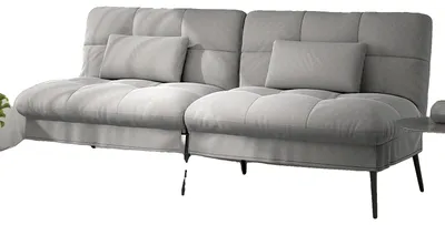 Image de Canapé-lit, design multifonctionnel, style minimaliste, GRIS